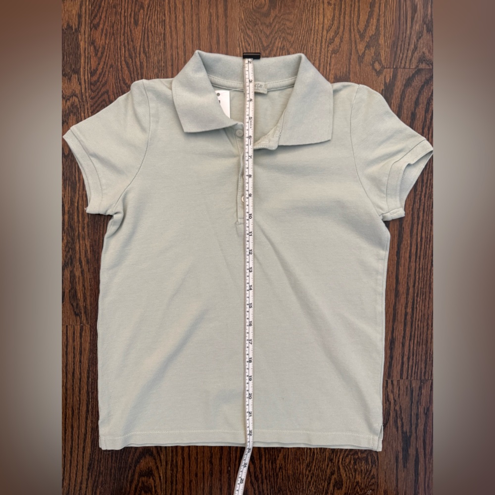NWT Brandy Melville John Galt Green Preppy Summer Short Sleeve Polo Top Women S - Picture 8 of 8